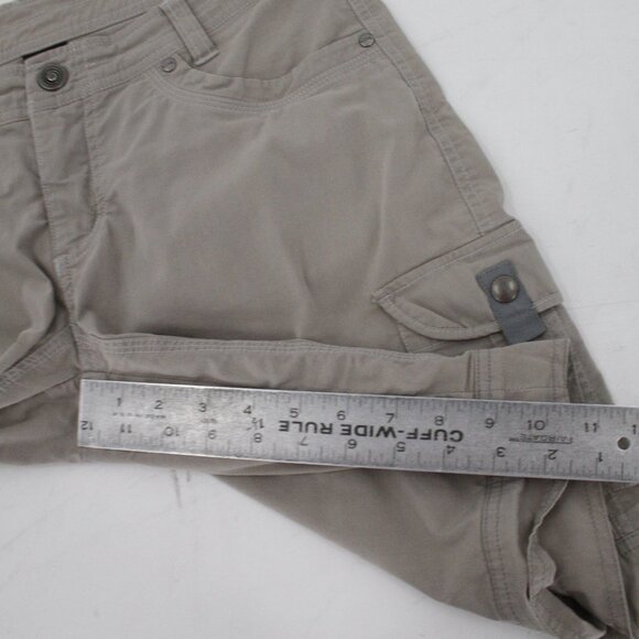 kuhl shorts Women's 6 outdoor gorpcore flat front cargo stretch nylon blend - Picture 7 of 12